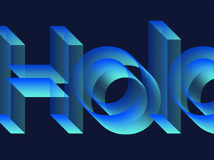 Holo Text Effect