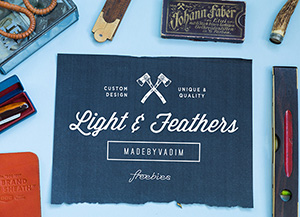 Light & Feather: 4 Free MockUps