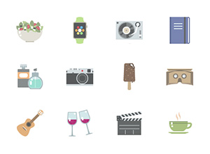 Simple Things in Life: 80 Icons Set