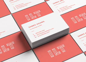 Perspective Business Cards MockUp #2