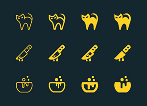 Spooky Halloween: 40 Icons, 4 Styles