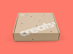 Mailing Box PSD MockUp