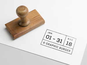 Rubber Stamp PSD MockUp #4