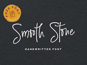Smooth Stone Free Handwritten Font