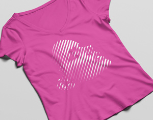 Woman T-Shirt MockUp PSD #3